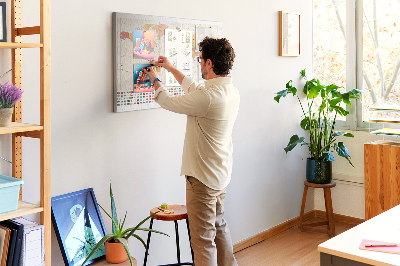 Cork display board World map design