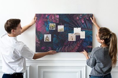 Cork display board Exotic flowers