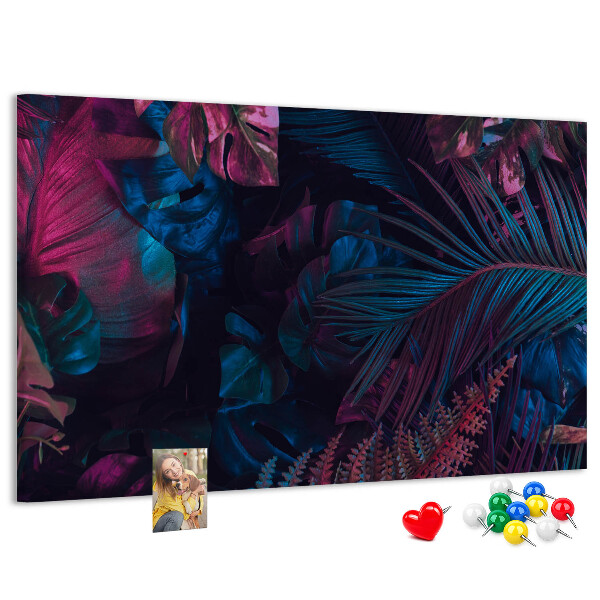 Cork display board Exotic flowers