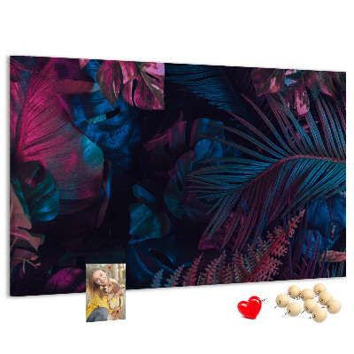 Cork display board Exotic flowers