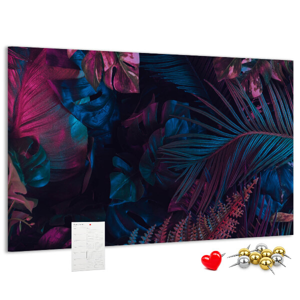 Cork display board Exotic flowers
