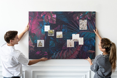 Cork display board Exotic flowers