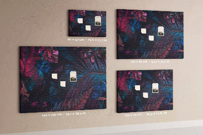 Cork display board Exotic flowers