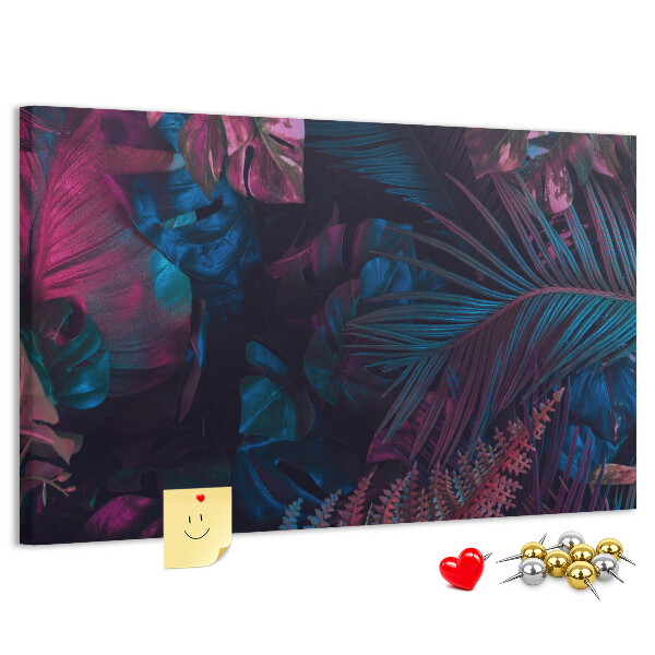 Cork display board Exotic flowers