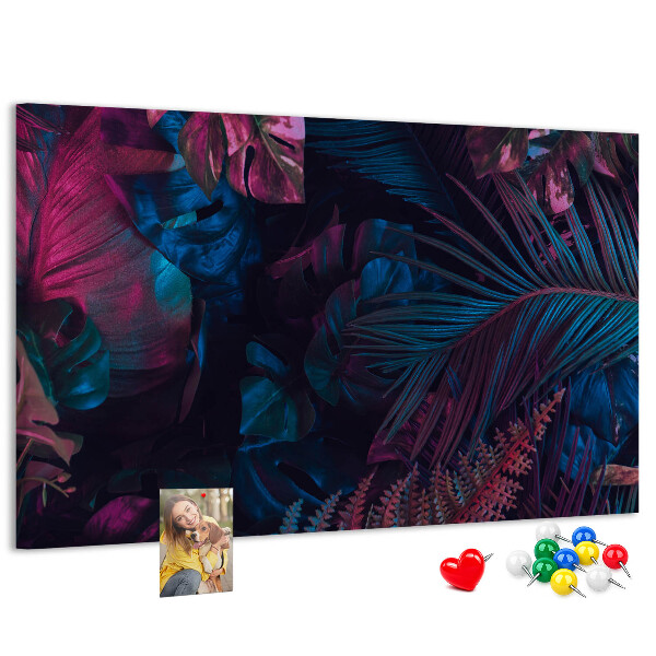 Cork display board Exotic flowers