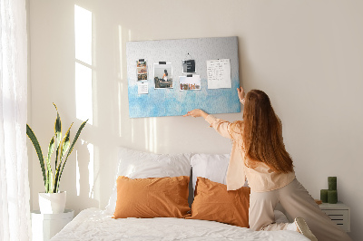 Cork board Painted splashes