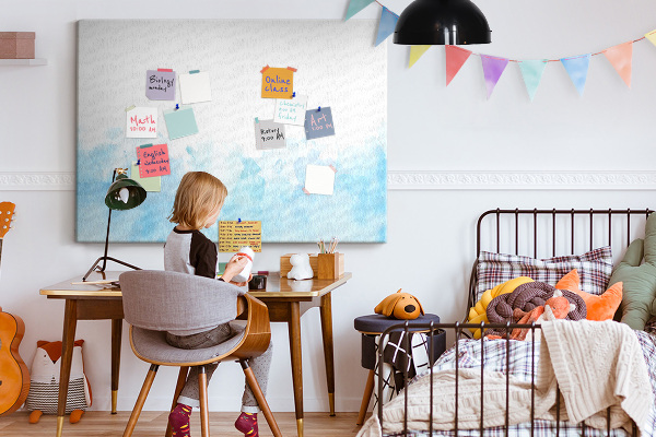 Cork board Painted splashes