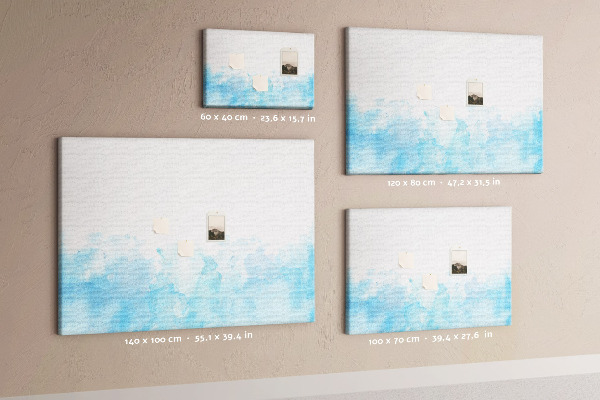 Cork board Painted splashes