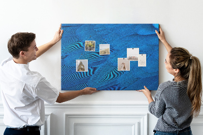 Cork memo board Bird feather