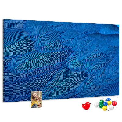 Cork memo board Bird feather
