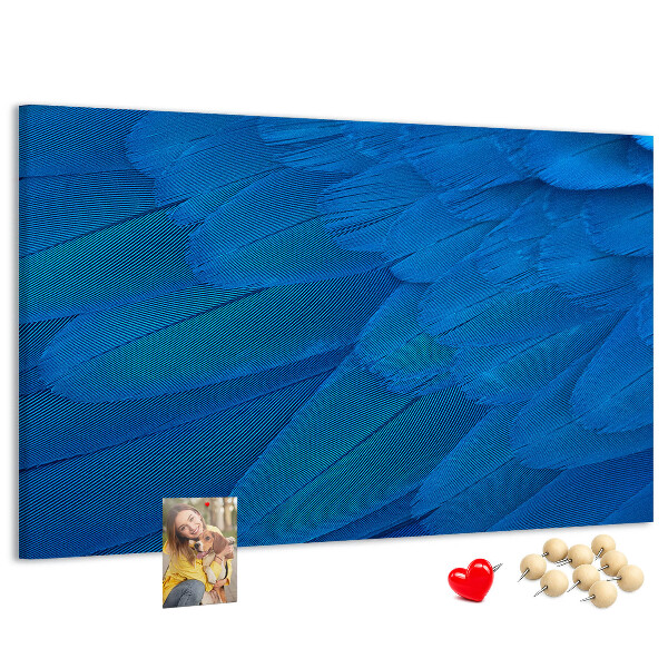 Cork memo board Bird feather