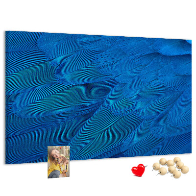 Cork memo board Bird feather