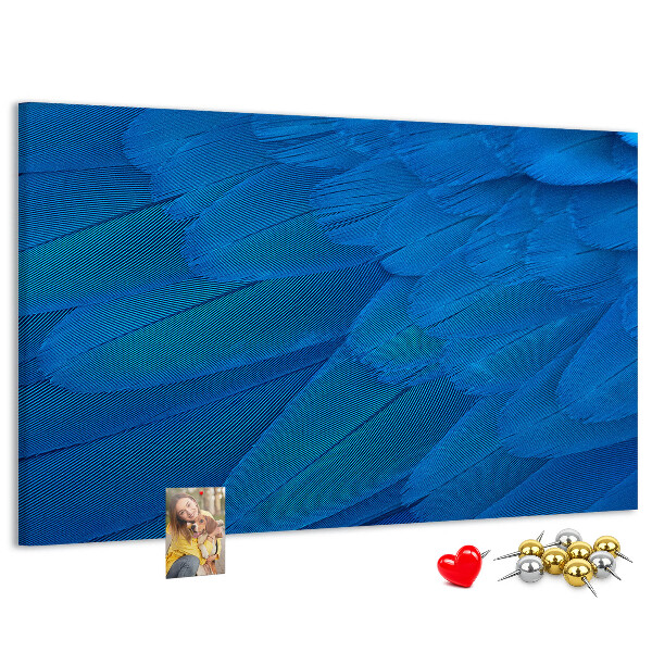 Cork memo board Bird feather