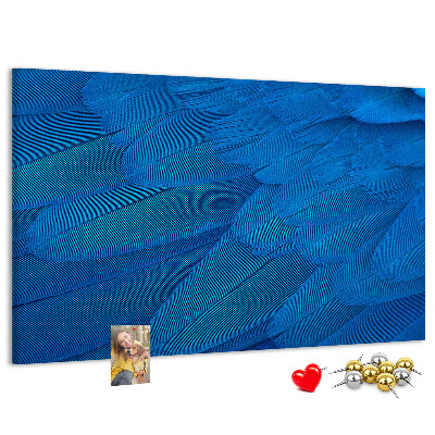 Cork memo board Bird feather