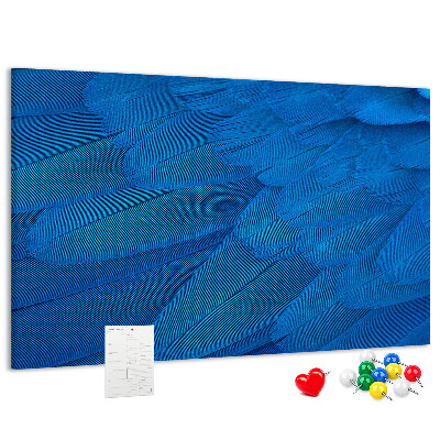 Cork memo board Bird feather
