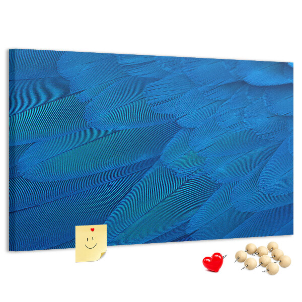 Cork memo board Bird feather