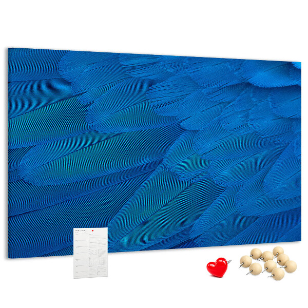 Cork memo board Bird feather
