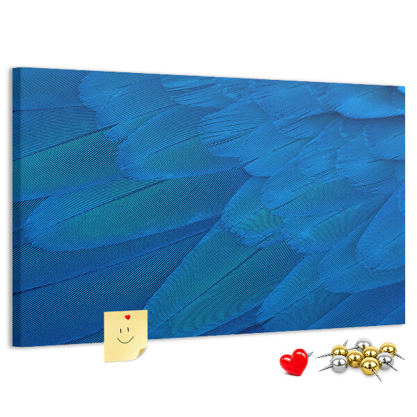 Cork memo board Bird feather