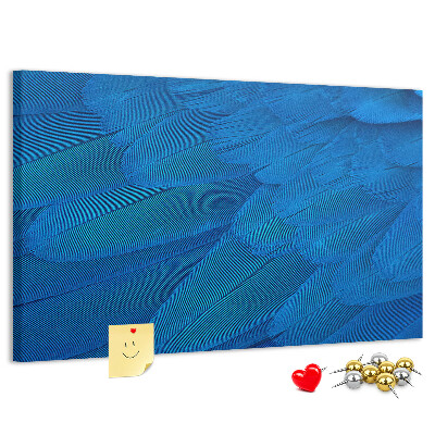 Cork memo board Bird feather
