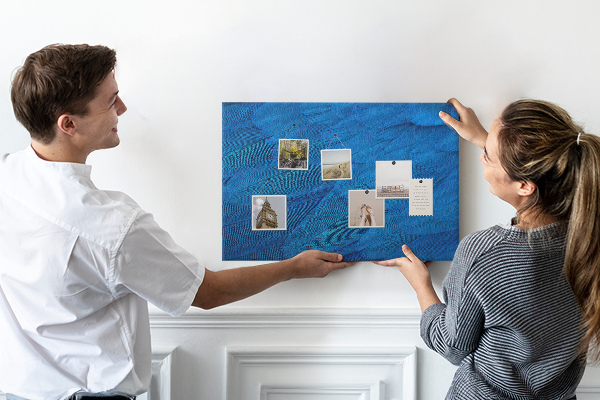 Cork memo board Bird feather