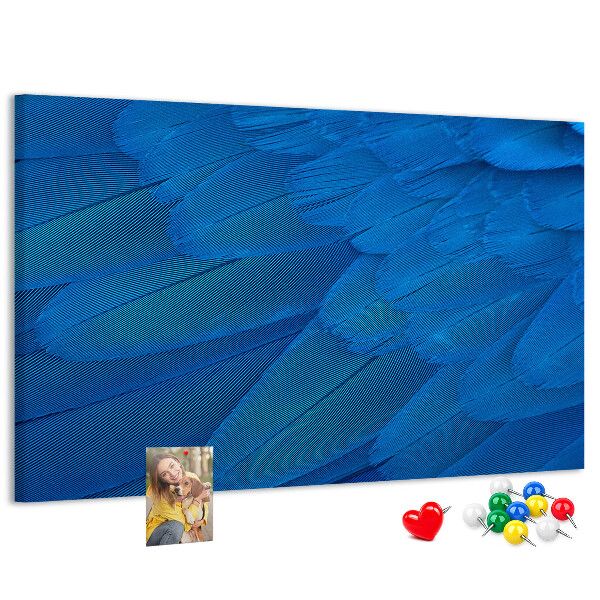 Cork memo board Bird feather