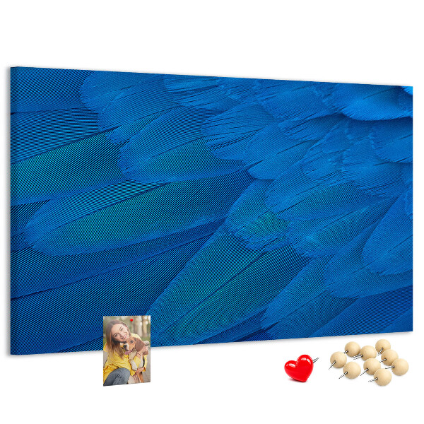 Cork memo board Bird feather