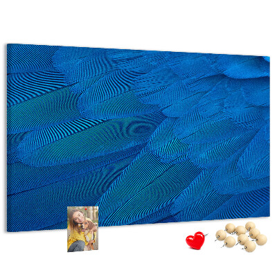 Cork memo board Bird feather
