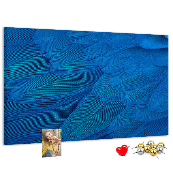 Cork memo board Bird feather