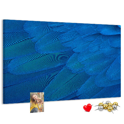 Cork memo board Bird feather