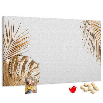 Cork board Tropical leaves