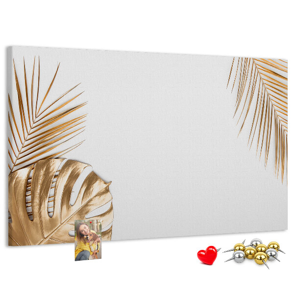 Cork board Tropical leaves