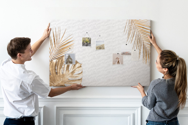 Cork board Tropical leaves