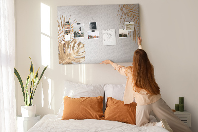 Cork board Tropical leaves