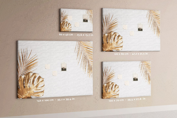 Cork board Tropical leaves