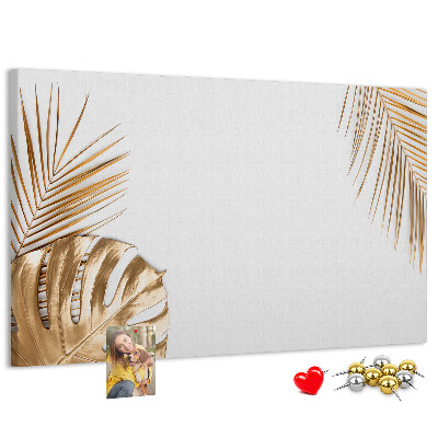 Cork board Tropical leaves