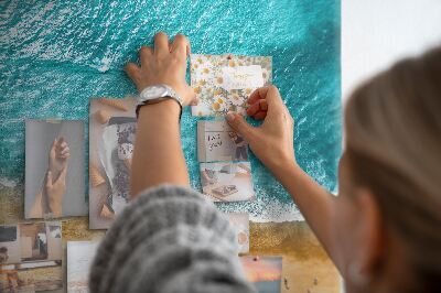 Cork display board Sea beach people
