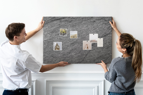 Cork display board Volcanic rock