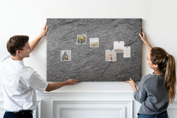 Cork display board Volcanic rock