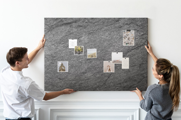 Cork display board Volcanic rock
