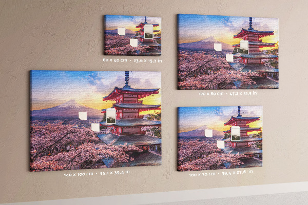 Cork display board Japanese architecture