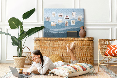 Cork display board Mountain landscape
