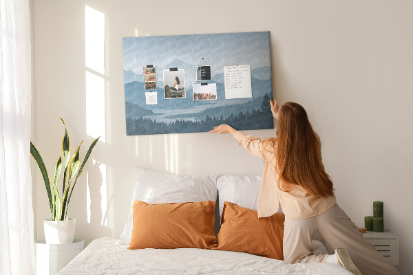 Cork display board Mountain landscape