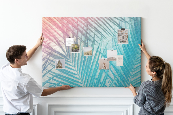 Cork board Tropical palm
