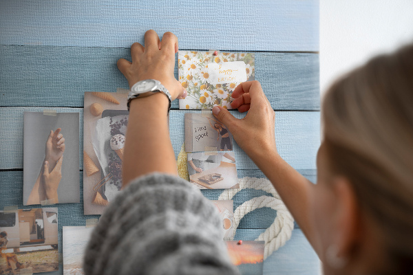 Cork board Boards stripes seashell