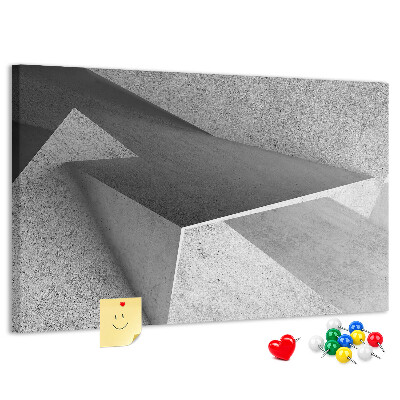 Cork display board Triangles abstraction
