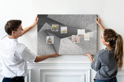 Cork display board Triangles abstraction