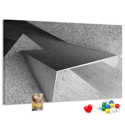 Cork display board Triangles abstraction
