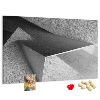 Cork display board Triangles abstraction