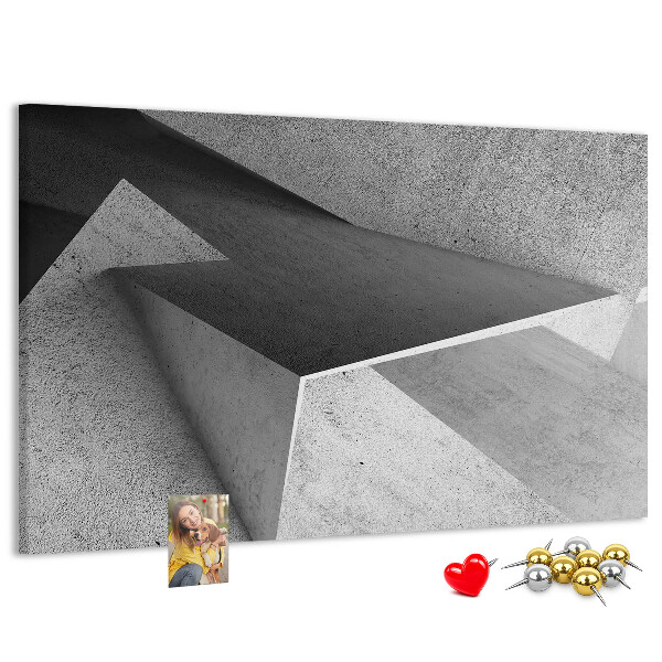 Cork display board Triangles abstraction