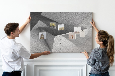 Cork display board Triangles abstraction